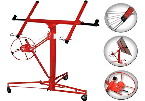 Elevador De Placas De Yeso Durlock Lusqtoff Hasta 68 Kg - Imagen 4