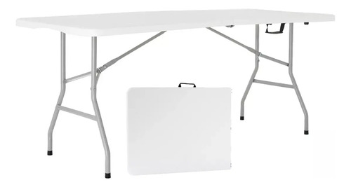 Mesa Plegable Picnic 180cm + 4 Sillas Paris Garden Life Blanco - Imagen 2