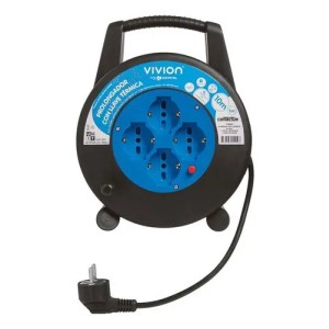 Alargue Vivion Contactum 10m 4 Tomas Negro 1.2kw