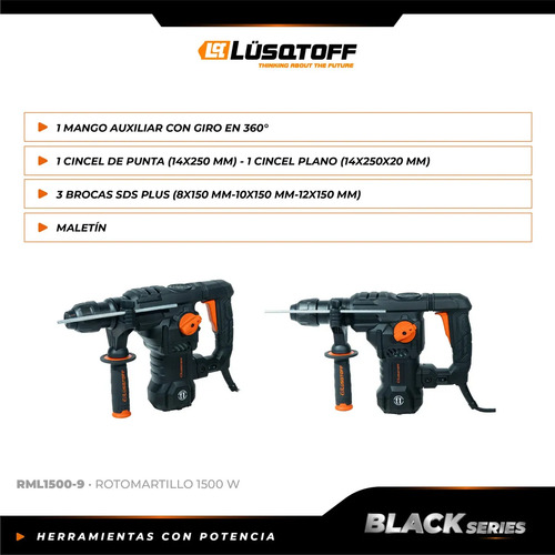 Lüsqtoff Black Series RML1500-9 Corriente doméstica - Imagen 4