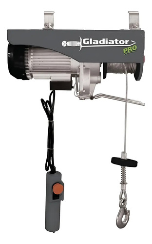Aparejo Eléctrico Gladiator 1050w Ap8600/25 600kg Acero Negro