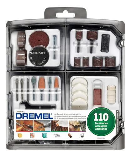 Kit De Accesorios De Minitorno Dremel 110 Piezas - Imagen 3