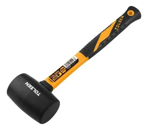 Maza De Goma Negra 225 Grs Cabo De Fibra Tolsen 25033