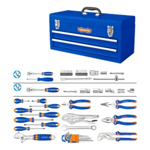 Caja 120 Herramientas Metal 3 Estantes 520mm Wadofw Whs3120