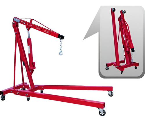 Pluma Guinche Grua Plegable Levanta Motores 2 Ton Reforzada