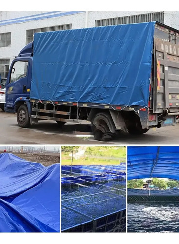 Lona Toldo 3x3m Azul 110gr/m3 Wadfow Impermeable Multiuso - Imagen 4