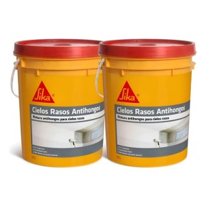 Pintura Cielos Rasos Antihongos Sika 20+20 Kg Blanca