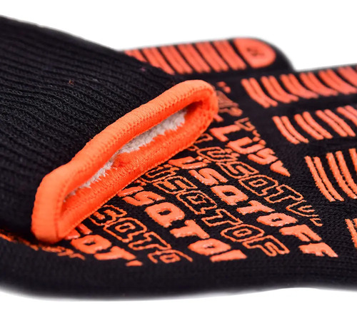 Guantes Resistentes Al Calor 400°c Lusqtoff Grcl800-10 Negro - Imagen 3