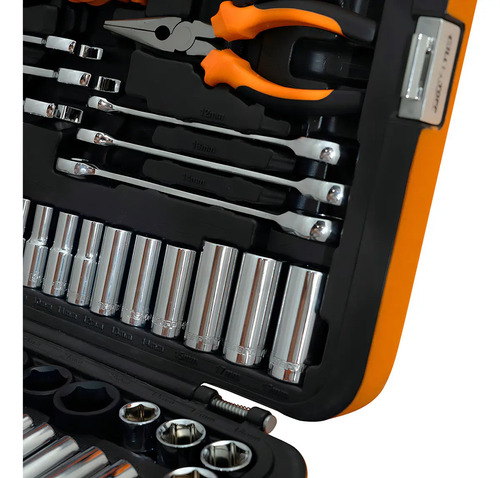 Set De Herramientas 150 Piezas - Racing Lusqtoff Color Naranja - Imagen 5