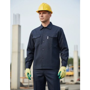 Ropa De Trabajo, Equipo De Camisa Y Pantalón Trabajo. Azul.