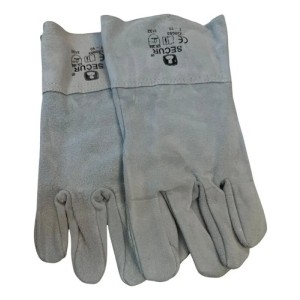 Guantes De Cuero Soldar Corto Secur Reforzado -sc-