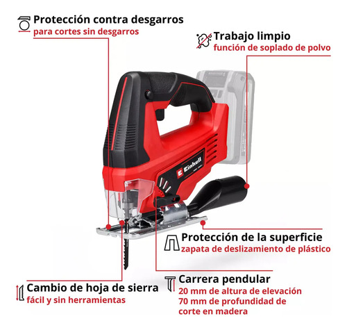 Einhell TC-JS 18 Li Batería recargable (inalámbrica) - Imagen 2