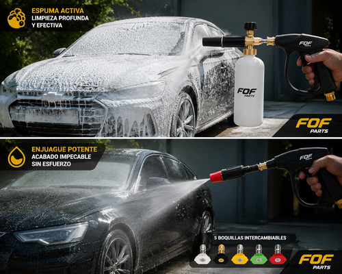 Pistola Lanza Espuma Lavadero Auto P/ Hidro Lavadora - Imagen 2