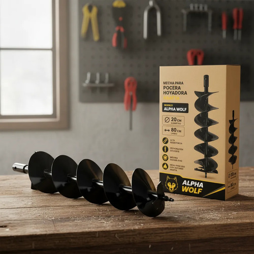 Mecha Para Pocera Hoyadora Nafta Diametro 20cm Calidad - Imagen 2
