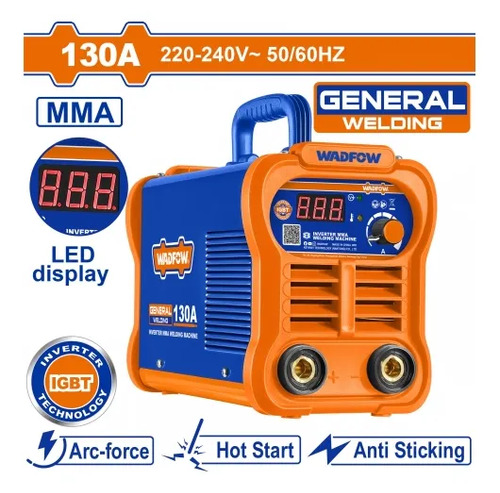 Soldadora Inverter 220v 130a Mma Led Igbt Wadfow Wwd21301 - Imagen 2