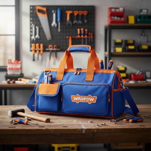 Bolso Para Herramientas 19puLG Poliéster 600d 16 Kg Wadfow Color Azul - Imagen 2
