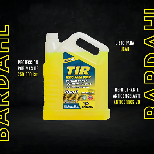 Bardahl 01 Tir listo para usar Refrigerante/Anticongelante - Imagen 4
