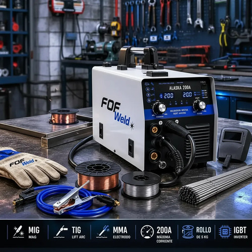 Soldadora Mig Mag Flux Electrodo Tig Con Y Sin Gas 200a Weld