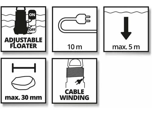 Einhell Bomba Sumergible 370w 9.000l/h , 4170471, Gc-dp 3730 - Imagen 5