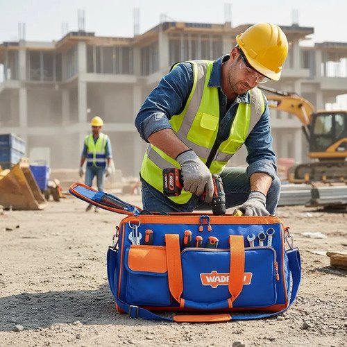 Bolso Para Herramientas 19puLG Poliéster 600d 16 Kg Wadfow Color Azul - Imagen 3
