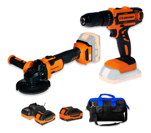 Kit Taladro Atornillador Amoladora Baterias Lusqtoff