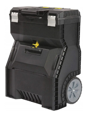 Caja De Herramientas Stanley Stst1-75758 De Plástico Con Ruedas 30cm X 47cm X 62cm Negra Y Amarilla