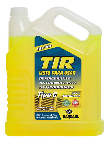 Bardahl 01 Tir listo para usar Refrigerante/Anticongelante - Imagen 3