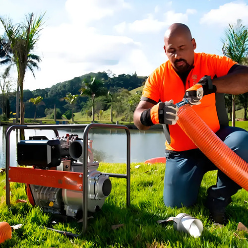 Motobomba 4'' Husqvarna 9 Hp W100d Autocebante - Tyt - Imagen 9