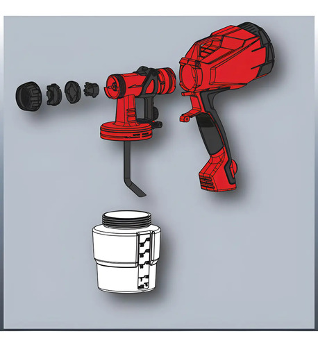 Equipo Pintar Latex Einhell 500w Compresor Soplete Pistola - Imagen 9