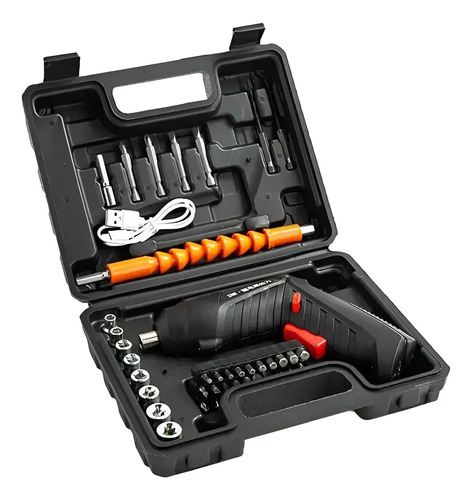 Destornillador Taladro Recargable 3.6v Con Maletín + Accs
