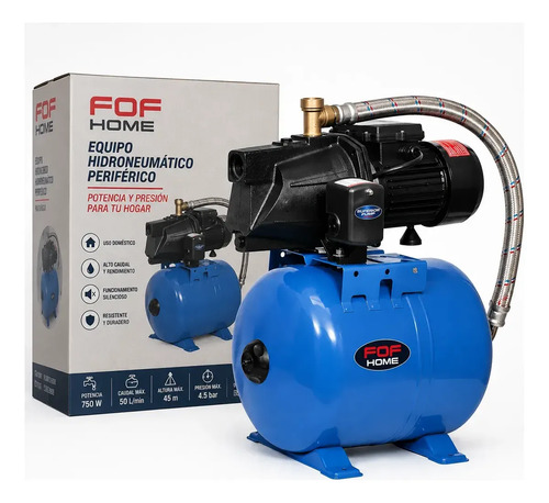 Equipo Presurizador Automático 1hp 750w + Press Control Pro