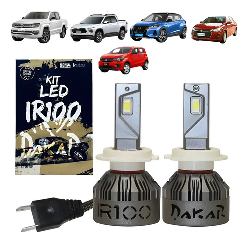 Kit Lámparas Cree Led Auto Ir100 Dakar Luces Led H1 H3 H4 H7