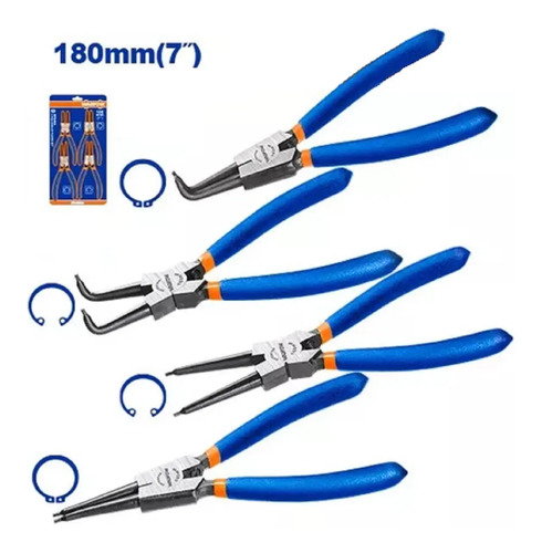 Set 4 Pinzas Saca Seguros Wadfow - Tyt