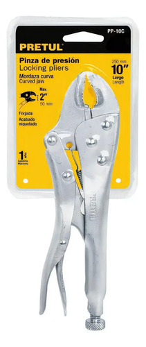 Alicate Pinza Morsa 10 Pulgadas Curvo Pretul 22700 - Imagen 2