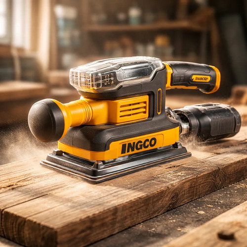 Lijadora Orbital Brushless C/batcar 5 Lijas Ingco Cfsli20311 - Imagen 2