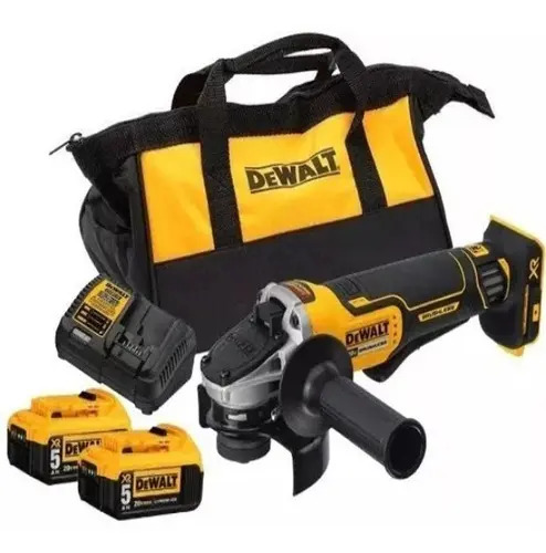Amoladora 115-125mm Dw Xr 20v 2bat 5a C/bolso Pp Dcg413p2