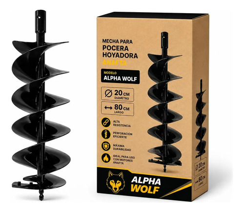 Mecha Para Pocera Hoyadora Nafta Diametro 20cm Calidad