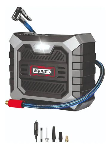 Compresor Inflador De Neumáticos 12v Equus Con Acc 7009d - Imagen 2