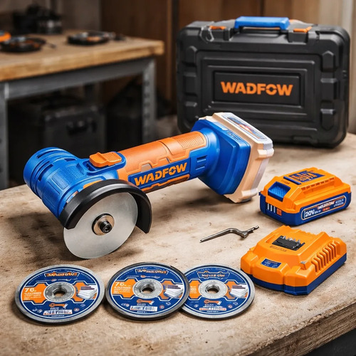 Mini Amoladora 20v + Accesorios + Valija Wadfow Wlap573 - Imagen 2