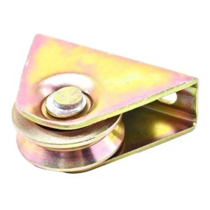 Rueda para Portón Corredizo de Metal Dorado LH