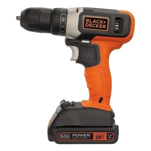 Taladro Atornillador Inalámbrico De 254mm Black+decker Bcd702c1 + 1 Batería De 1.5ah + Accesorio Con Caja De Cartón Naranja