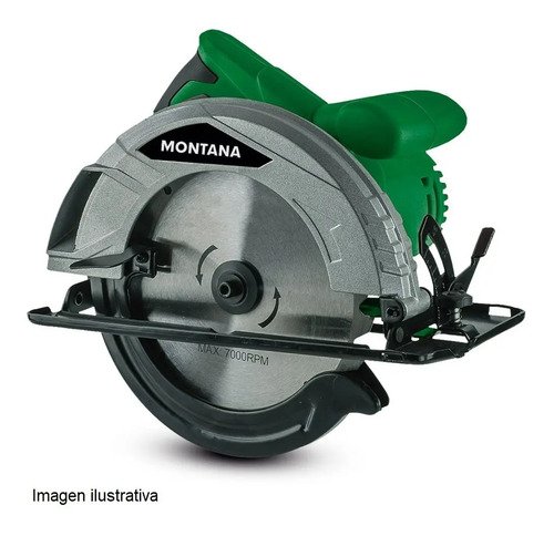 Sierra Circular Montana 1250w 185mm Gris 50 Hz - Imagen 2