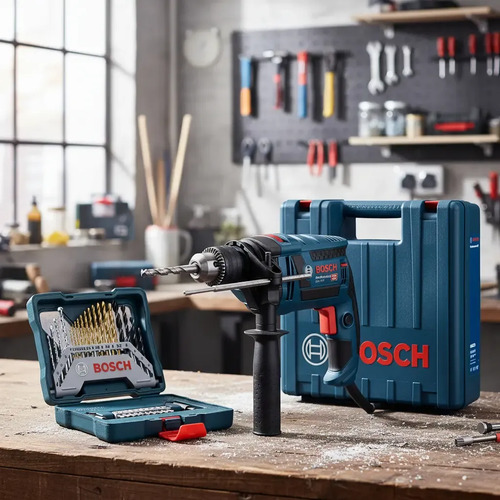 Bosch GSB 16+PUNTAS Maletín de transporte - Azul 50Hz/60Hz