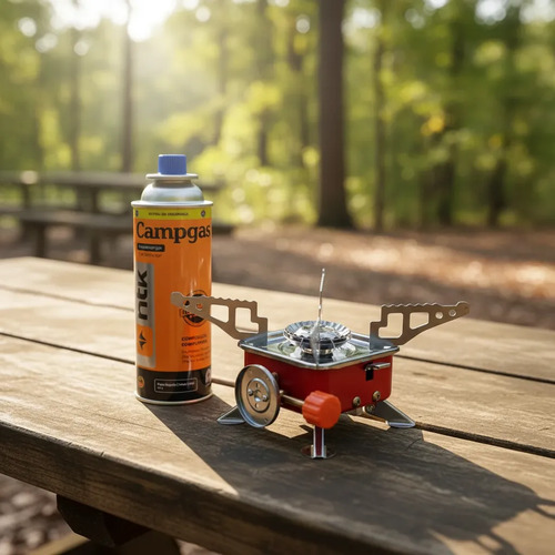 Cocinilla Anafe Compacta Portatil Mas Gas Butano Camping