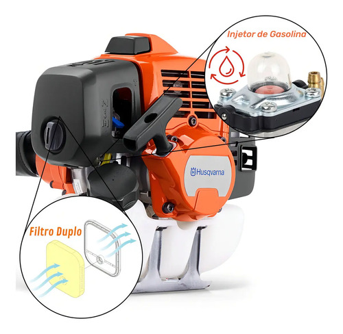 Desmalezadora Husqvarna 143rs 42cc Uso Pesado + Accesorios - Imagen 2