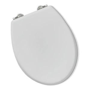 Tapa Inodoro Water Madera Laqueada Blanca Asiento Baño 25015