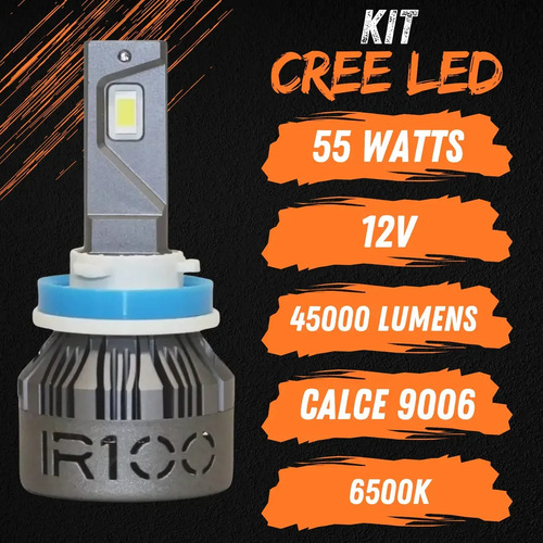 Kit Lámparas Cree Led Auto Ir100 Dakar Luces Led H1 H3 H4 H7 - Imagen 7