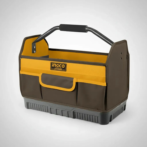 Bolso Industrial Portaherramientas C/ Manilla Ingco Htbgl04 Amarillo - Imagen 8