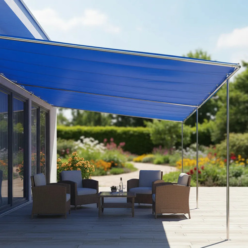 Lona Toldo 3x3m Azul 110gr/m3 Wadfow Impermeable Multiuso - Imagen 3