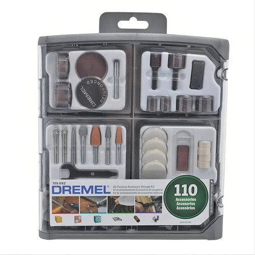 Kit De Accesorios De Minitorno Dremel 110 Piezas